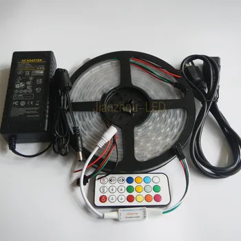 

5M SK6812 5050 RGB WS2812B 300Pixels 60LEDS/M LED Streifen-Licht-Controller + 21KEY RF Controller + 5V 8A power adapter