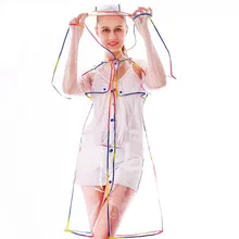 FJUN модный прозрачный плащ на открытом воздухе непроницаемый Lluvia с капюшоном Капа De Chuva Прозрачный Женский Мужской Длинный плащ унисекс
