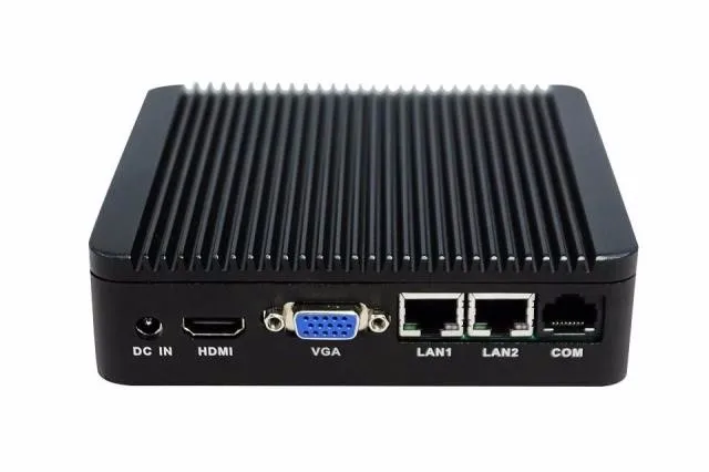 2016 Новинка J1900 Barebone PC безвентиляторные с 1 HDMI USB3.0 для 2 порт LAN (локальной сети) поддержка Win 7/Win 8 /Linux