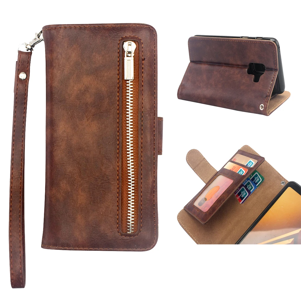 

Haissky Zipper Wallet Leather Case For Samsung A8 A8 Plus 2018 Flip Phone Case Luxury Cover For Samsung A8 2018 Magnetic Case