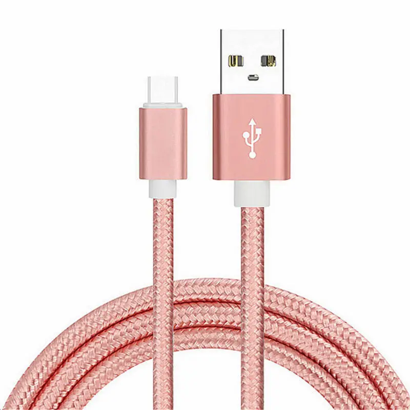 Тип usb C нейлоновый провод для быстрой зарядки Зарядное устройство для huawei p9 p10 p20 mate 10 lite samsung Galaxy S10 S10e s8 S9 a3 a5 a7