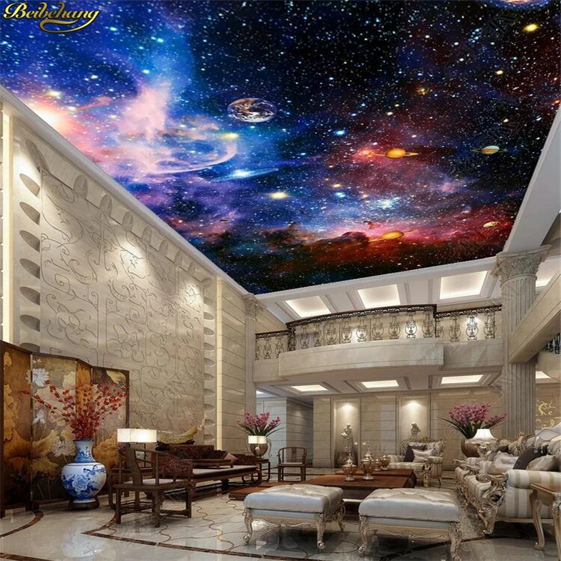3D-обои beibehang с черными отверстиями Вселенная звезда космос гостиная потолок