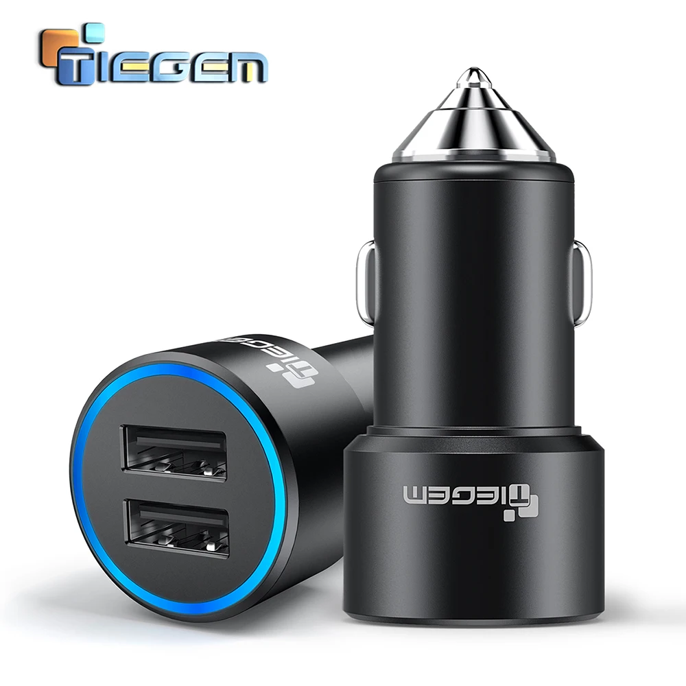 Tiegem المزدوج USB شاحن سيارة 3.1A سيارة معدنية-شاحن الهاتف المحمول سيارة شاحن يو اس بي السيارات تهمة 2 ميناء لسامسونج فون محول Tiegem المزدوج USB شاحن سيارة 3.1A سيارة معدنية-شاحن الهاتف المحمول سيارة شاحن يو اس بي السيارات تهمة 2 ميناء لسامسونج فون محول
