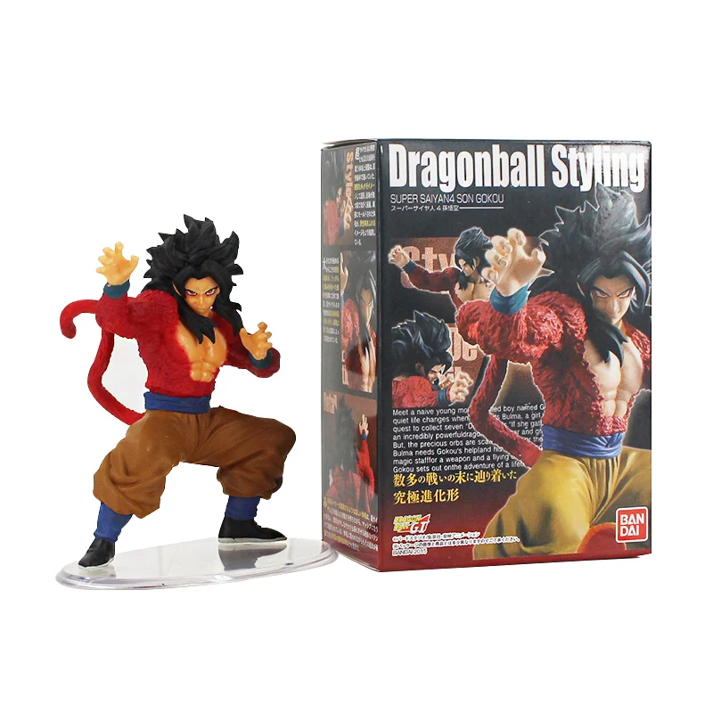 

11cm Dragon Ball GT Goku Figurine Styling Super Saiyan 4 Son Goku PVC Action Figure Model Toy Collectible Doll