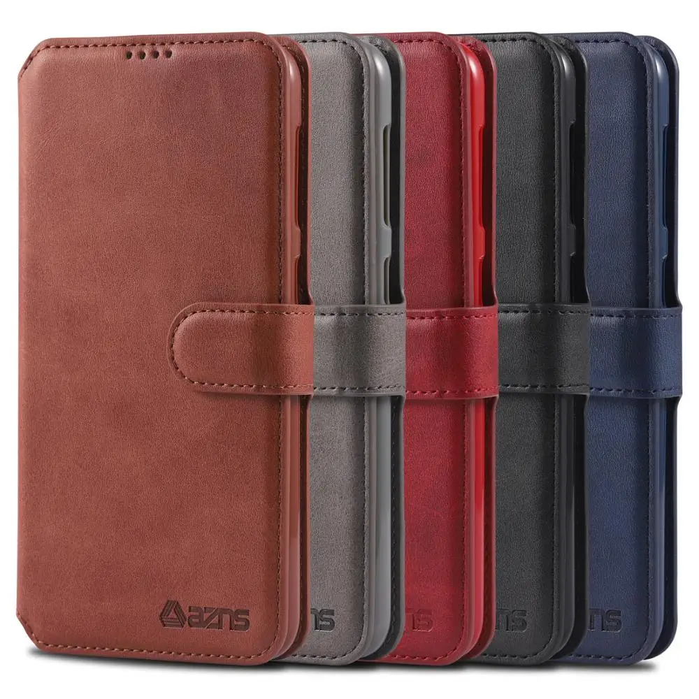 

For Samsung Galaxy M10 Case Luxury Leather Wallet Flip Case Galaxy M10 cover With Card Slot Magnetic Case Vintage Phone Bags
