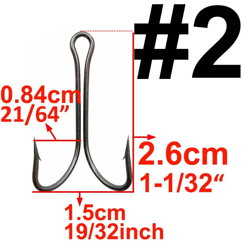 20 штук, двойной рыболовный крючок, для завязывания мушек, двойной крючок для джига, баса, рыболовный крючок, Размер 1, 2, 4, 6, 8, 1/0, 2/0, 3/0, 4/0, 5/0 - Цвет: 2