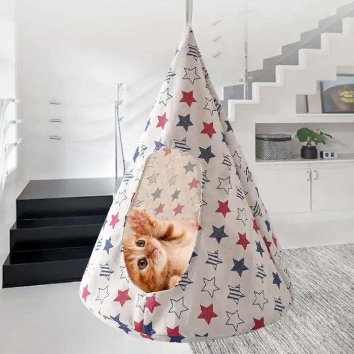 Pet Kitten House в форме конуса дышащий гамак для кошек палатки клетки товары для животных Лучшая цена