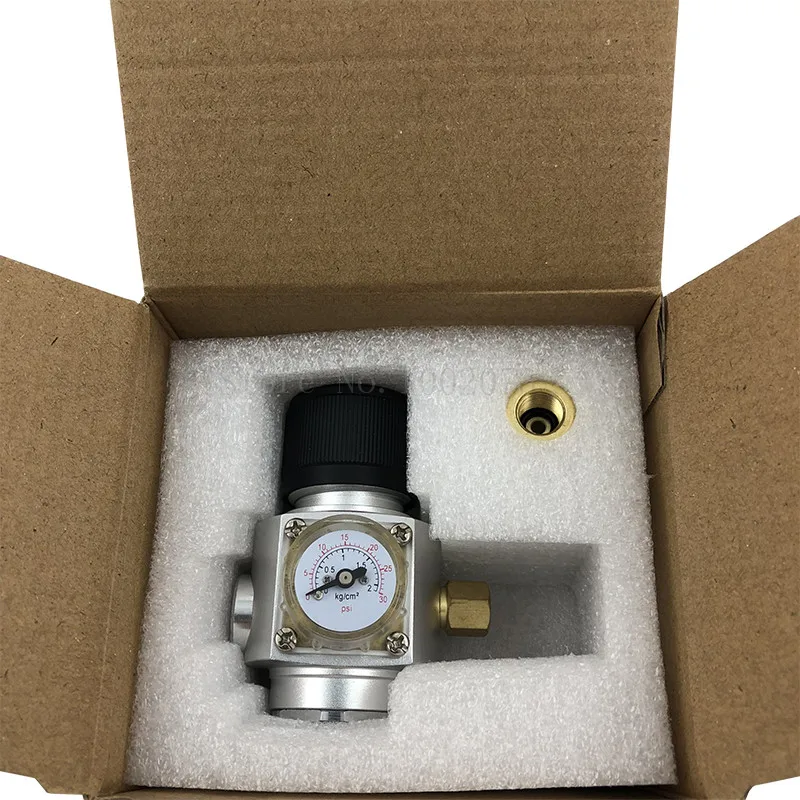 Регулятор газа для домашнего пивоварения 0 ~ 30psi CO2 мини регулятор аксессуары