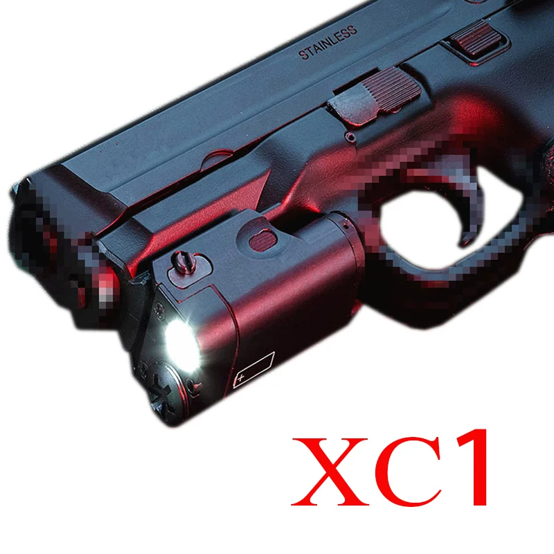 Компактный лазерный фонарик SF High Lumen XC1 и XC2 с красной точкой тактический