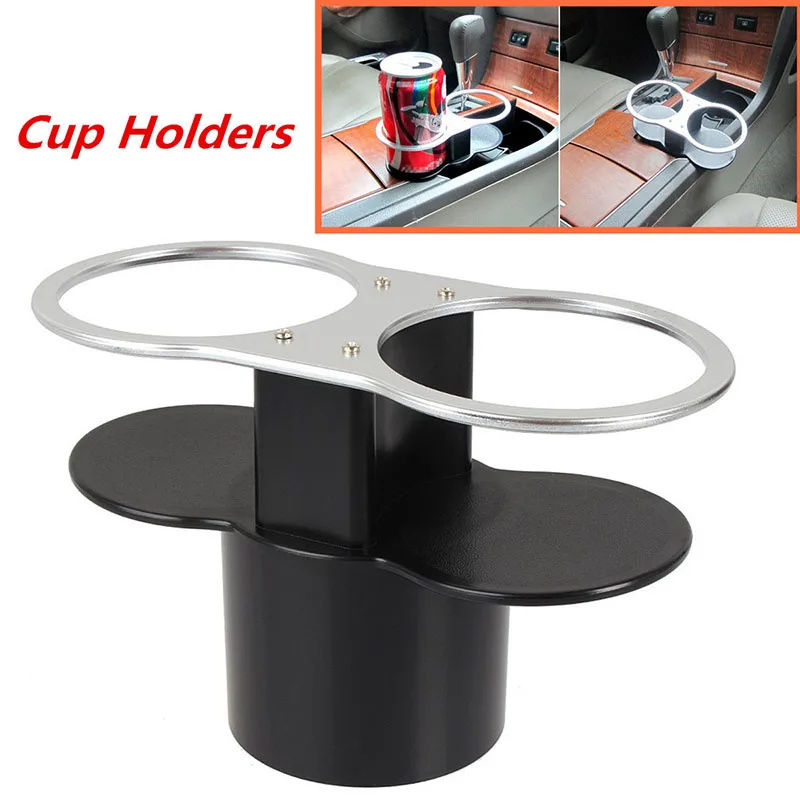 1pcs Car Seat Seam Wedge Dual Cup Drink Holder Travel Storage Bottle Glass Stand