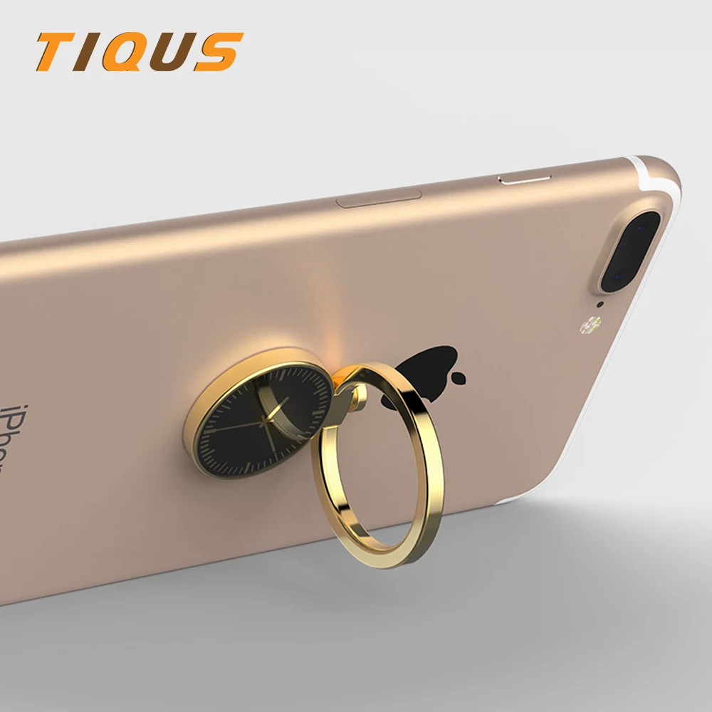 TIQUS часы палец кольцо держатель для iPhone X 8 7 стенд мобильный телефон Магнитный