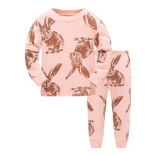 H.kong baby kids Pajamas Sets Girls cartoon sleepwear Boys cotton Long Sleeve nightwear Sets children Pyjamas Fall Pajamas children clothes kids clothing set boys pajamas sets cartoon nightwear print pajamas girls pyjamas cotton sleepwear baby pyjama