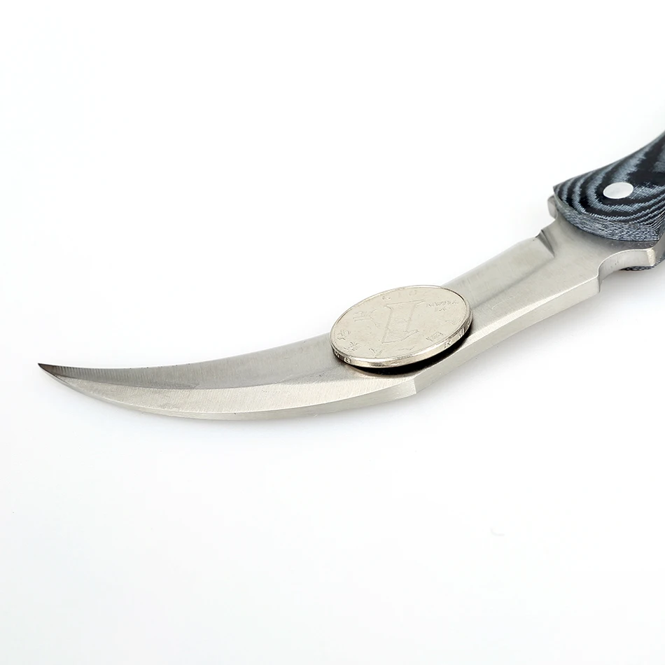 Swayboo Тактический karambit нож фиксированным лезвием ножа Кемпинг G10 ручка охотничьи ножи выживания Скорпион Кемпинг оболочка ножи