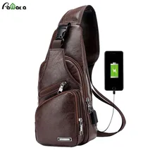Новая тактическая сумка на плечо из искусственной кожи, мужская сумка для зарядки, USB нагрудная поясная сумка, диагональная посылка
