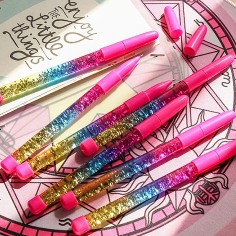 

Liquid Quicksand Pen 0.5mm Gifts Office School Supplies Student Study Useful Ballpen Kids Stationery Writing Pens