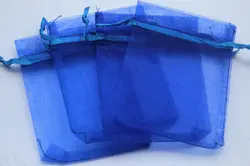 100 шт./лот Королевский синий цвет органзы Сумки 20x30 см свадебный подарок мешок ювелирные изделия и чехлы