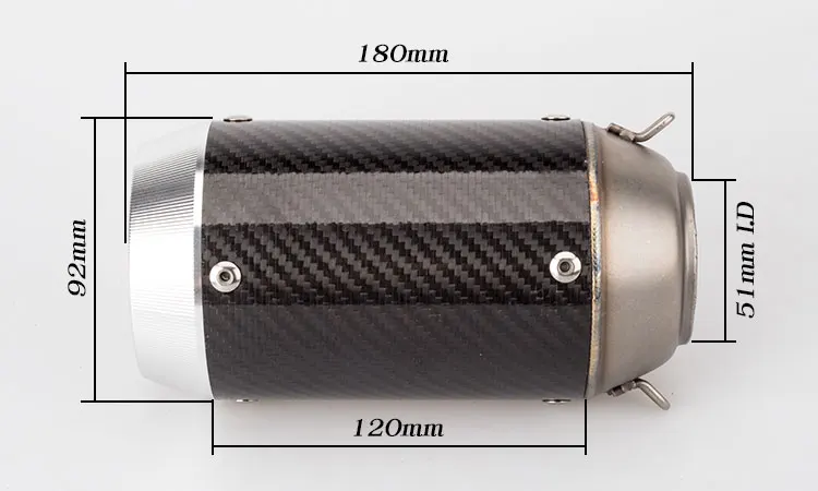 Глушитель мотоцикла со средней трубой для Z900 выхлопной трубы z900 Соединительная труба из углеродного волокна глушитель разъем подходит для 51 мм Глушитель