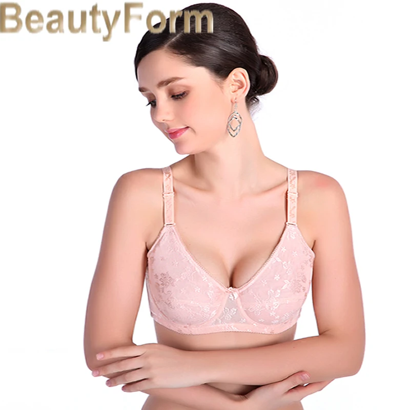 

8702C Mastectomy Bra Comfort Pocket Bra for Silicone Breast Forms Artificial Breast Cover Brassiere Underwear