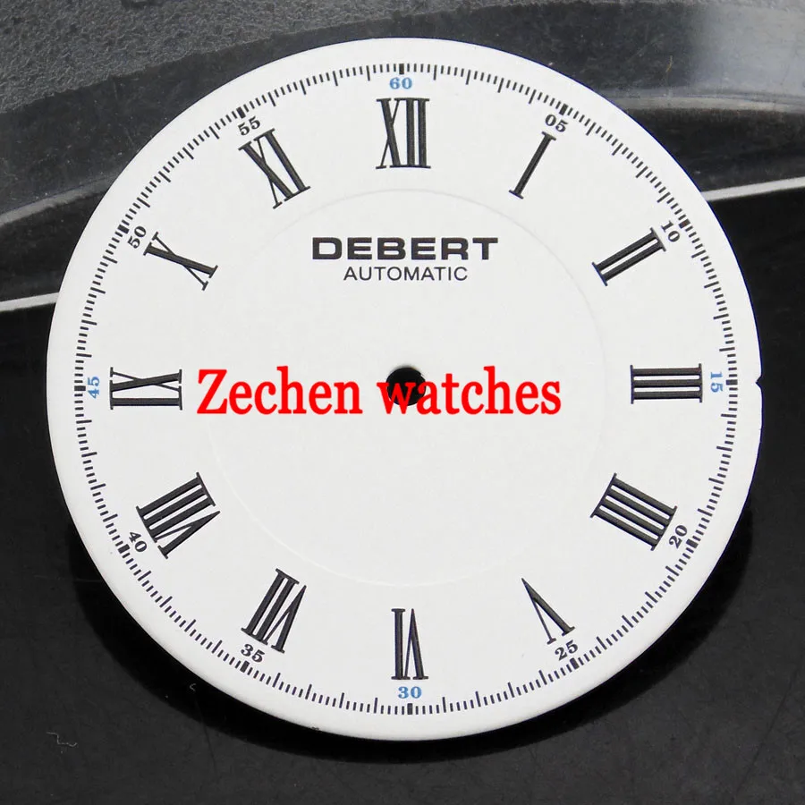 Debert 34 5 мм белый циферблат для Parnis мужские часы Miyota 82 серии Mingzhu DG2813 движение