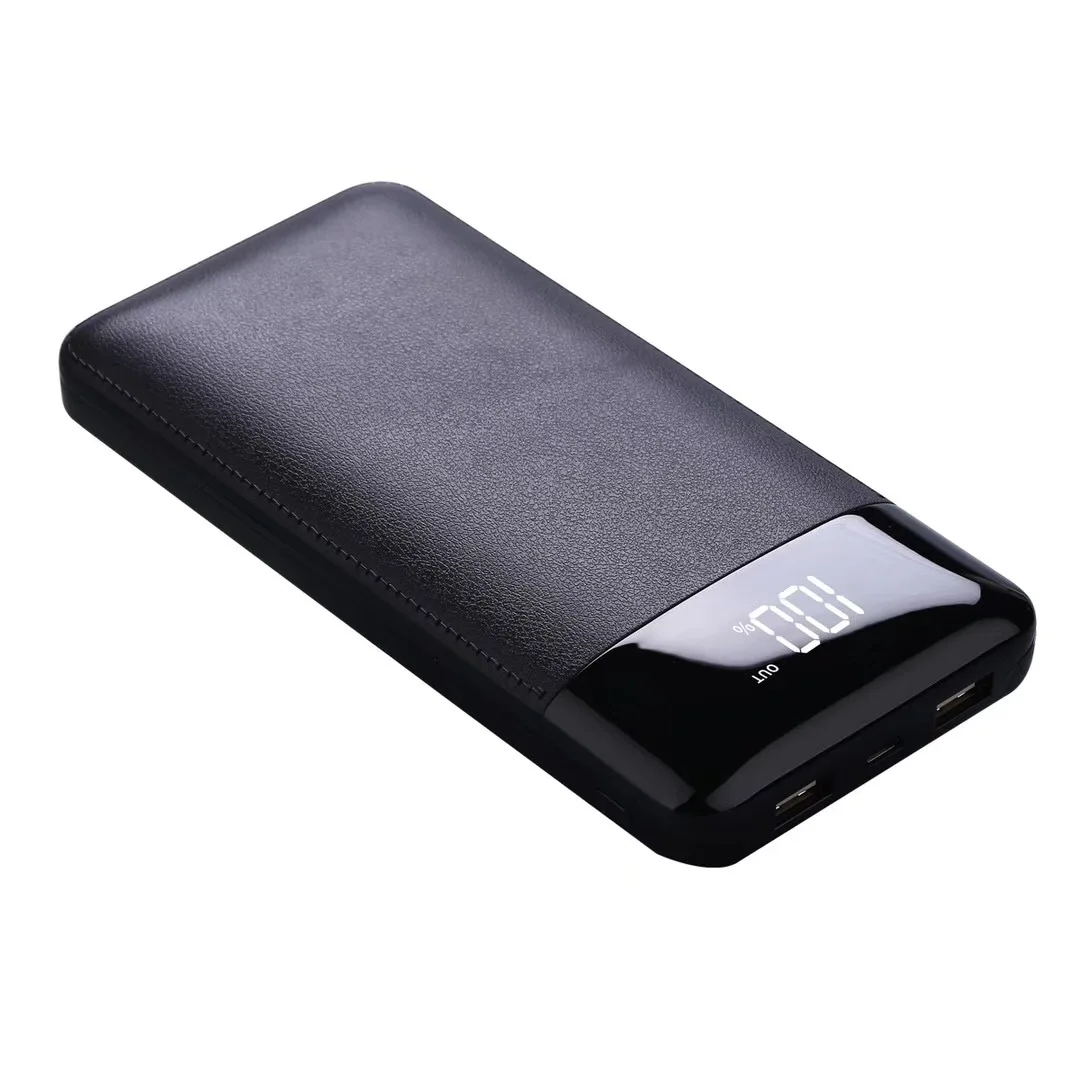 

18650 mobile power display 30000mAh power bank charging treasure LCD mobile power supply For iPhone X 6 7 For xiaomi Huaweii