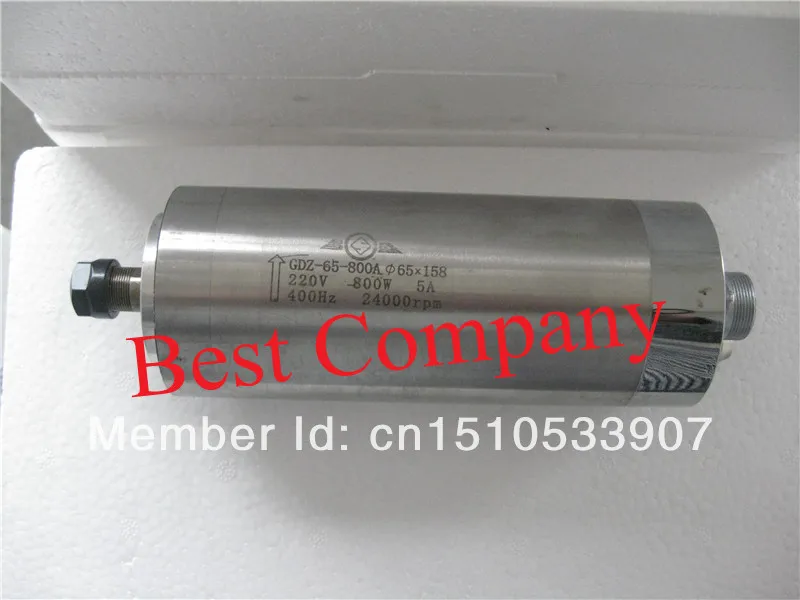 800w water cooled spindle motor ER11 220VAC wood working 0 8kw spindle motor cnc milling Water
