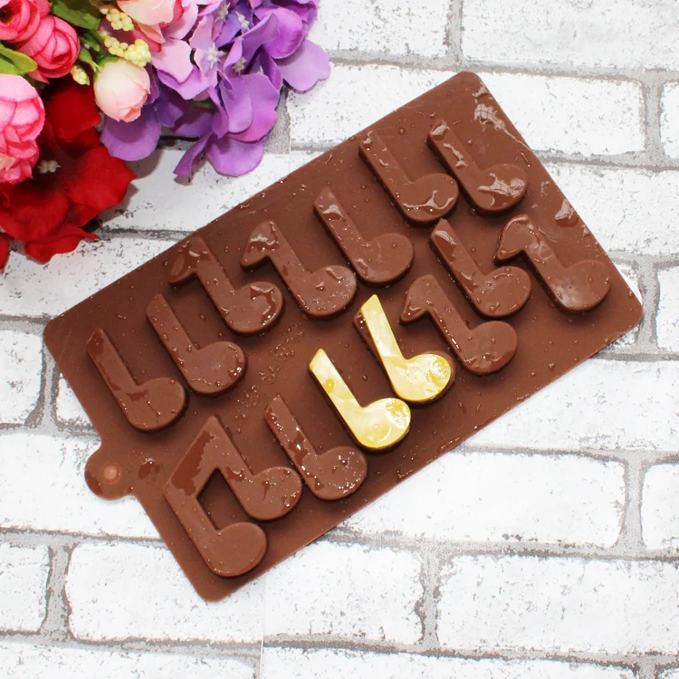 

HOHOBLANC 1PCS Music Notes Shape Silicone Mold, Jelly, Chocolate, Soap ,Cake Decorating DIY Kitchenware ,Bakeware 3038