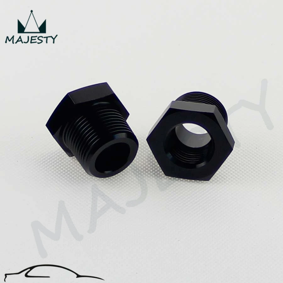 2pcs 3/4&quot Male x 1/2&quot Female NPT Thread Reducer Hex Bushing Pipe Fitting Alloy Black | Автомобили и мотоциклы