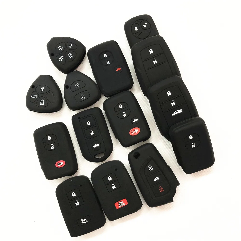 

Silicone Car accessories Key Cover Case For Toyota Camry Corolla RAV4 Yaris Highlander Land Cruiser PRADO Vios Vitz Reiz succeed