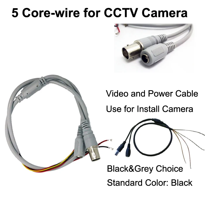 Aliexpress.com : Buy Free shipping 10PCS/lot 5 core wire ... 5 pin camera wiring diagram 