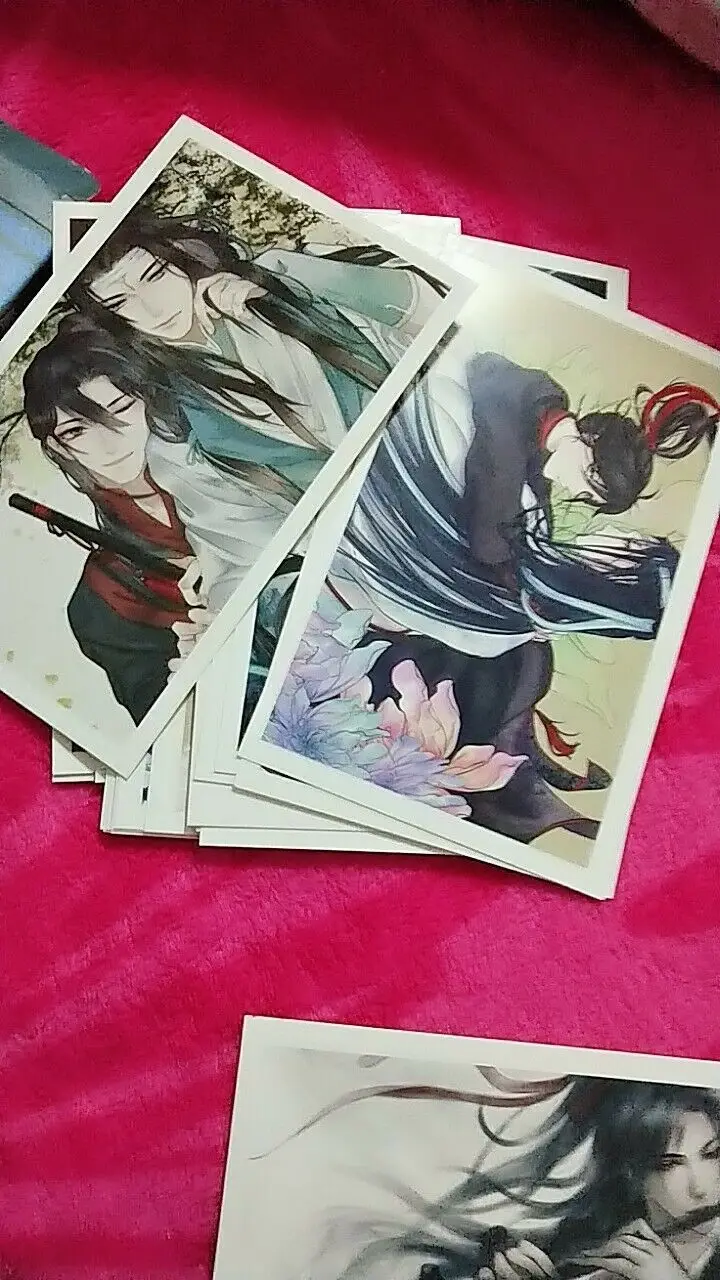 Магистр демонического культивирования Lan Wangji Wei Wuxian BL открытка фото B Косплей