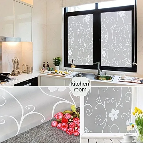 

90*200 cm stained frosted decorative glass film.vinyl self adhesive bedroom bathroom living room privacy window stickers opaque