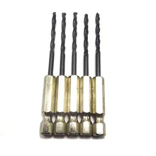 1.5-6.5mm Tungsten Carbide Twist Drill Bits Power Tools High Speed Steel HSS Titanium Coated Drill Bit Set 1/4 Hex Shank