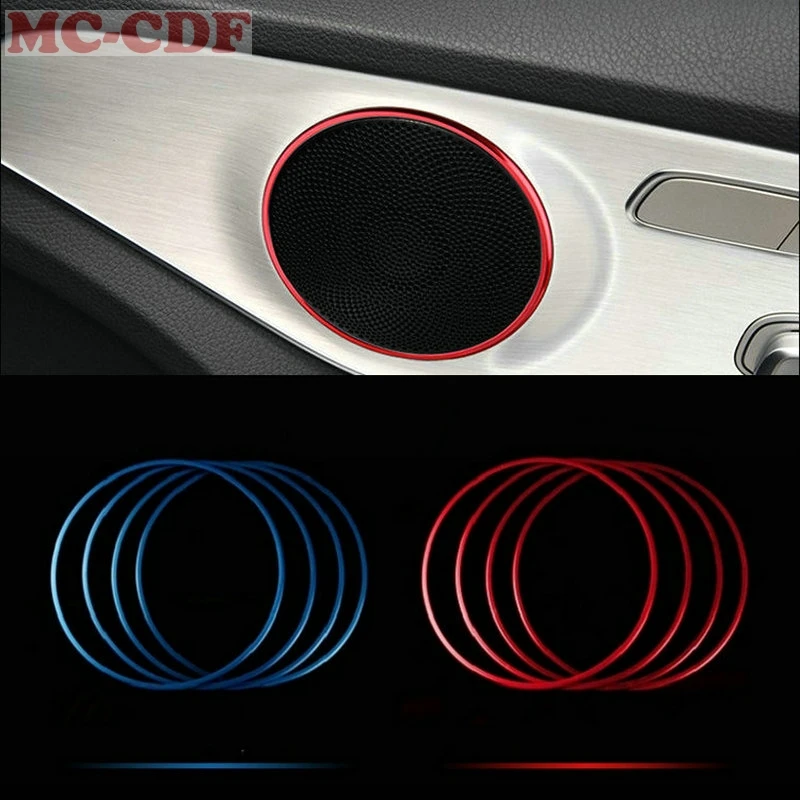 4 шт. для Mercedes Benz C Class W205 C180 C200 C250 C300 C400 C63 красная Автомобильная дверь громкий