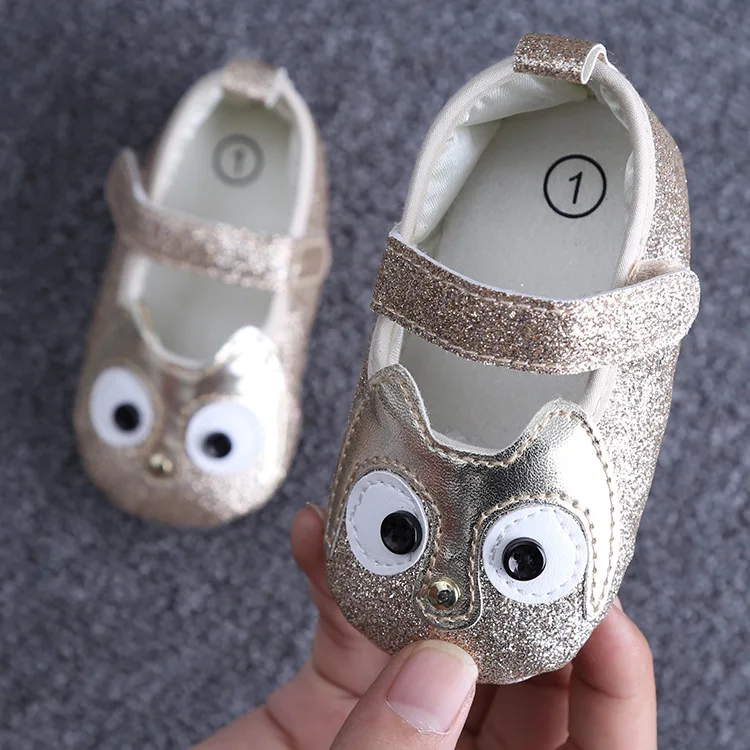 New Cute Animal print Patch leather Baby Shoes Soft sole