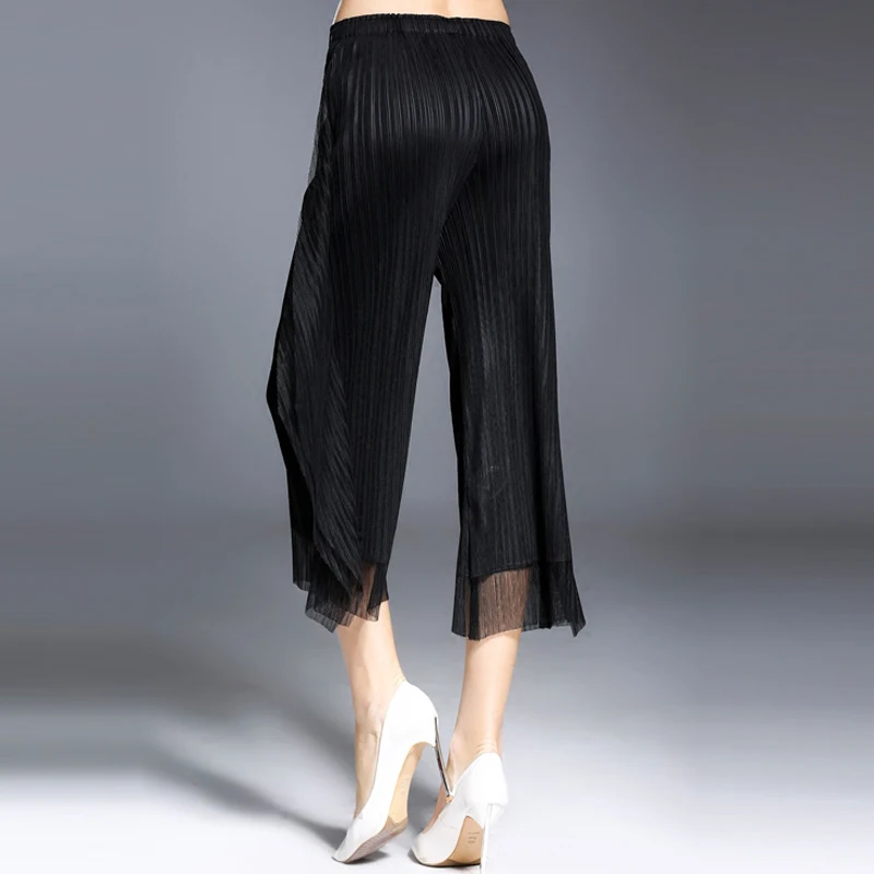 Changpleat women loose elastic waist Pants Miyak Pleated