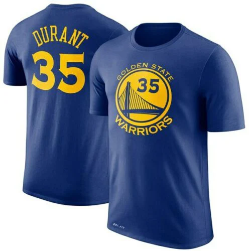 

New Golden Men T Shirt For Summer Top Tee State Kevin Durant #35 Name & Number Dri-FIT T-Shirt