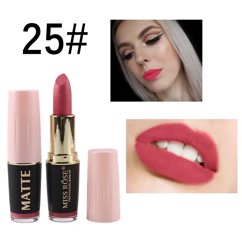 Miss Rose Brand Matte Lipstick Waterproof Korean Cosmetics Makeup Batom Mate Lip Stick Rouge A Levre Mat Lip Tint Lipstick