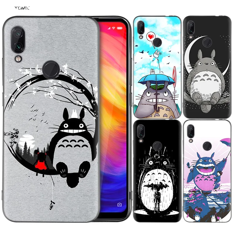 

Silicone Coque Case for Xiaomi Redmi Note 7 6 5 Pro Mi A1 A2 8 Lite 9 GO Poco F1 S2 4 4X Plus My Neighbour Totoro Drawings
