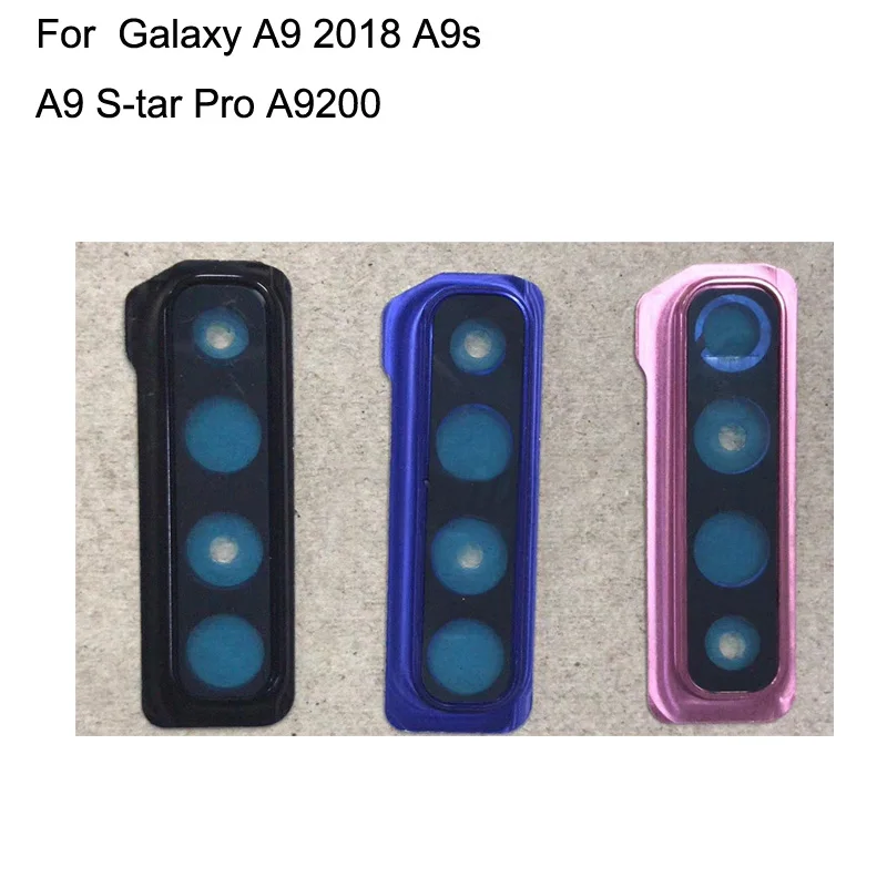 

For Samsung Galaxy A9s 2018 Rear Back Camera Glass Lens +Camera Cover Circle Housing Parts Replacement For A9 S-tar Pro A9200
