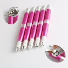 1pc Profissional Microblading Manual Dual-head Pen Permanent Eyebrow Makeup Aluminium Handmade Tattoo Pen