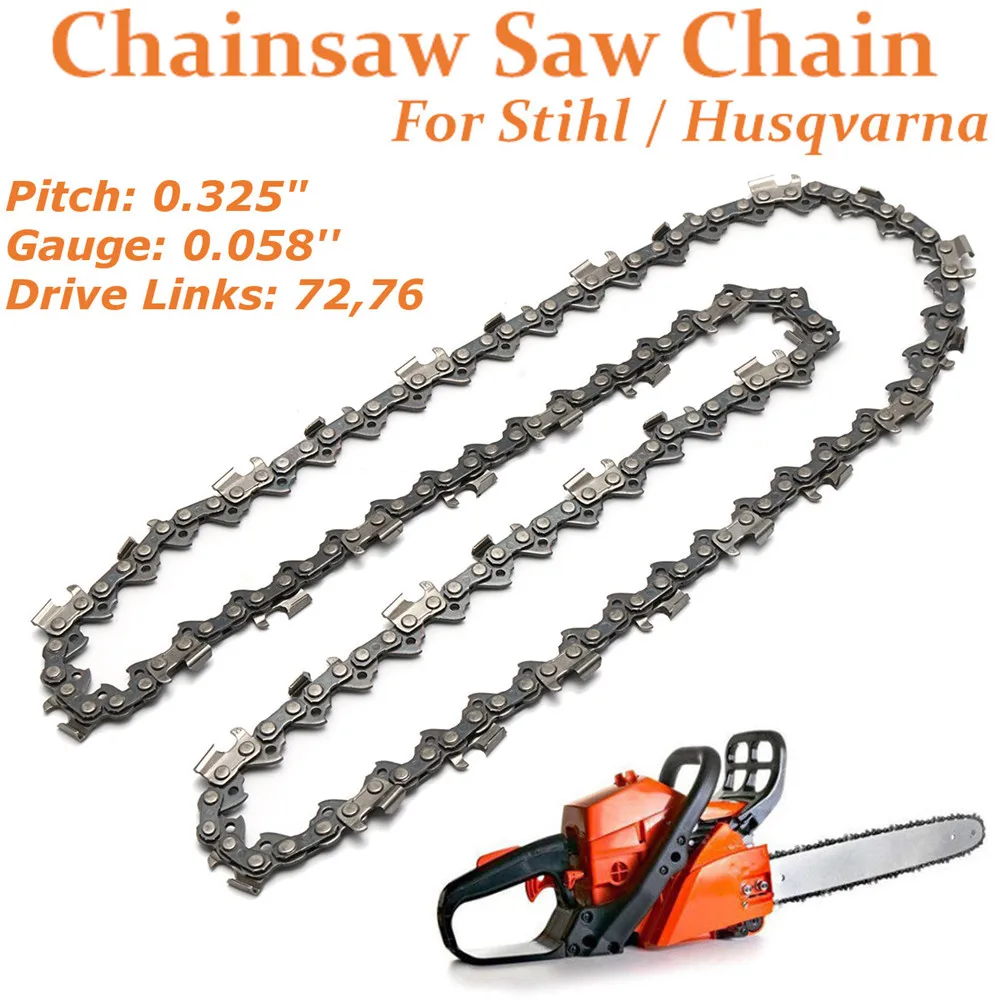 

18/20 Inch 72/76 Drive Link Chainsaw saw Chain Blade Wood Cutting Chainsaw Parts Chainsaw Saw Mill Chain for Cutting Lumber