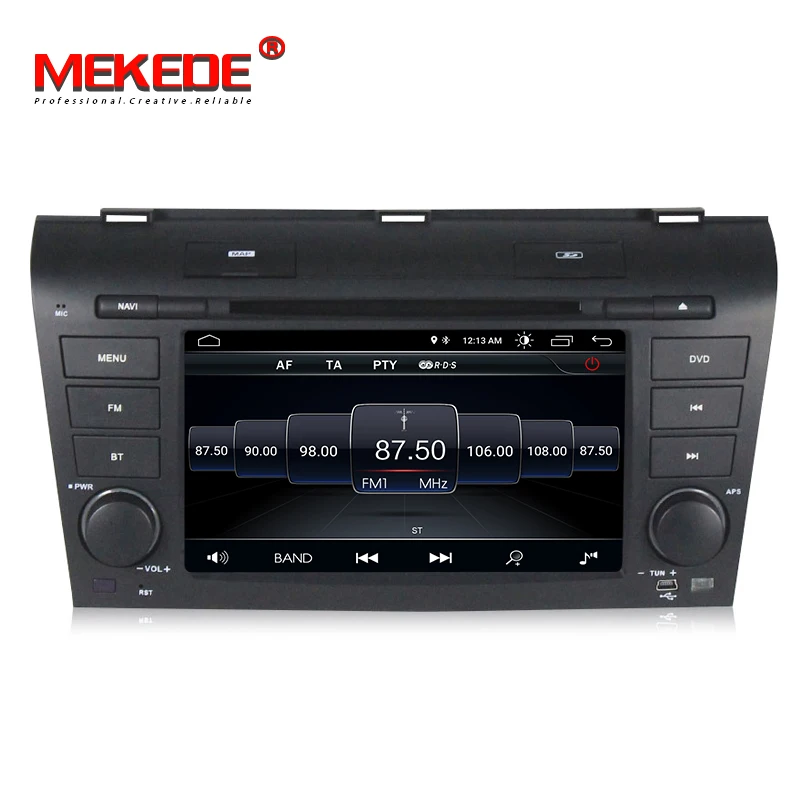 Flash Deal 7"Android 8.1 Radio For Mazda 3 2004-2008 video Wifi Bluetooth Car Player Navigation Radio 1GB RAM+16GB ROM WIFI GPS stereo FM 3