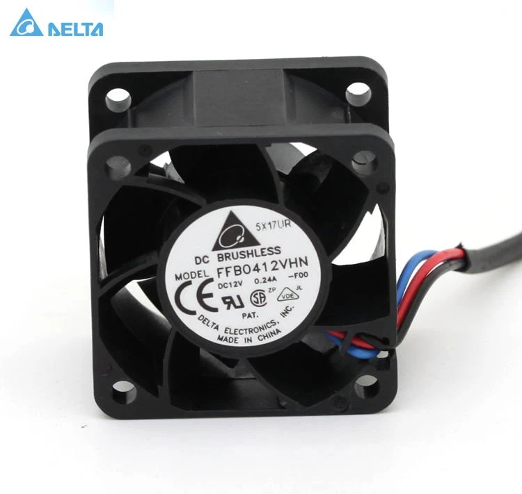 for Delta FFB0412VHN 4028 4cm 12V 0.24A Double Ball Cooling Fan