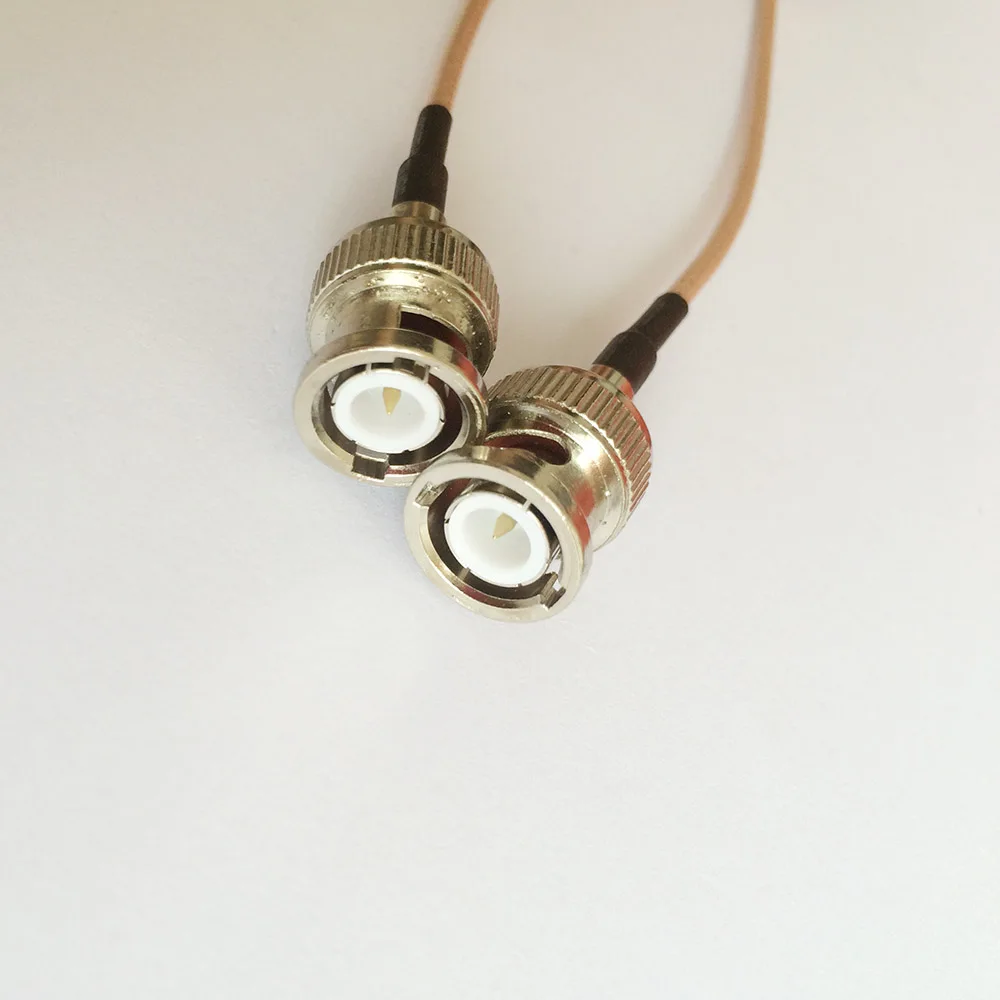 

ALLISHOP 3M 9.8ft CCTV BNC Male to BNC Male Adapter Cable for CCTV Camera Coaxial Video Cable RG316D Double Shield Silver