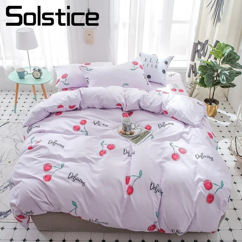 Solstice Home Textile Girl Kid Teenage Bedding Set King Queen