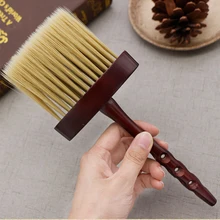 Парикмахерская щетка с длинной ручкой, мягкая Парикмахерская, для стрижки волос, для шеи, метелка, щетка для чистки волос, инструменты для укладки волос