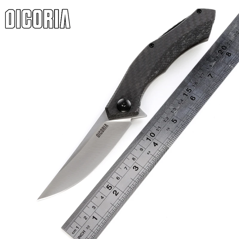 

DICORIA ZT 0460 ball bearing folding knife D2 blade carbon fiber handle tatical camping hunting outdoor survival knives EDC tool