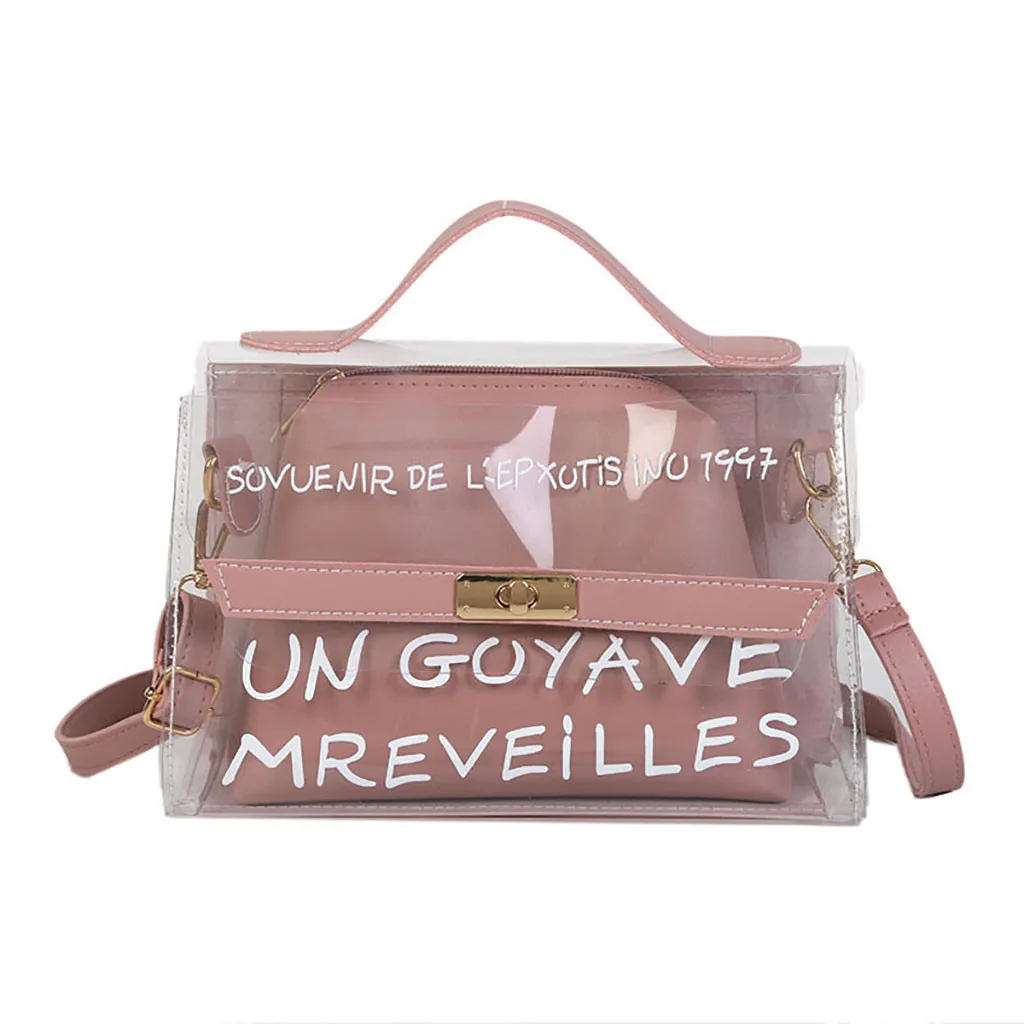 

Ladies Luxury Handbag Women Bags Designer Female Transparent Inner Pocket Fashion Versatile Diagonal Shoulder Bag Bolsa Feminina