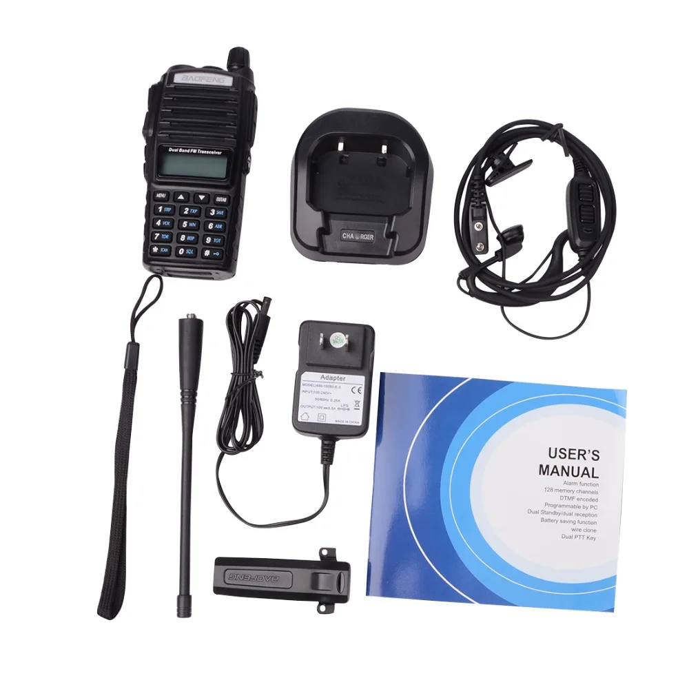 

Walkie Talkie Portable Two-way Radio Dual PTT CB VHF Radio Station UHF Transceiver Hunting Ham Radios 5-10KM Long-distance Call