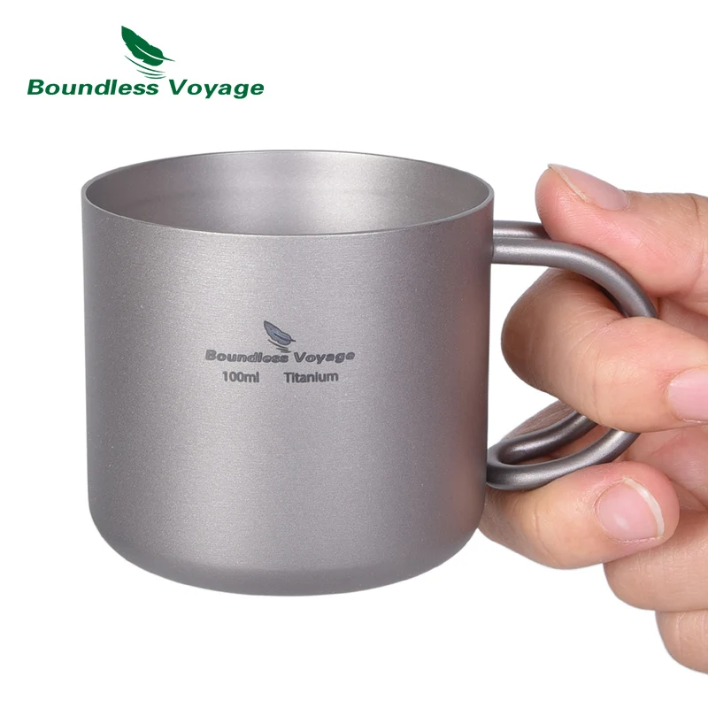 Sin límites viaje 100 ml de doble pared taza de agua interior al aire libre vino taza de café Camping Picnic diario Vasos